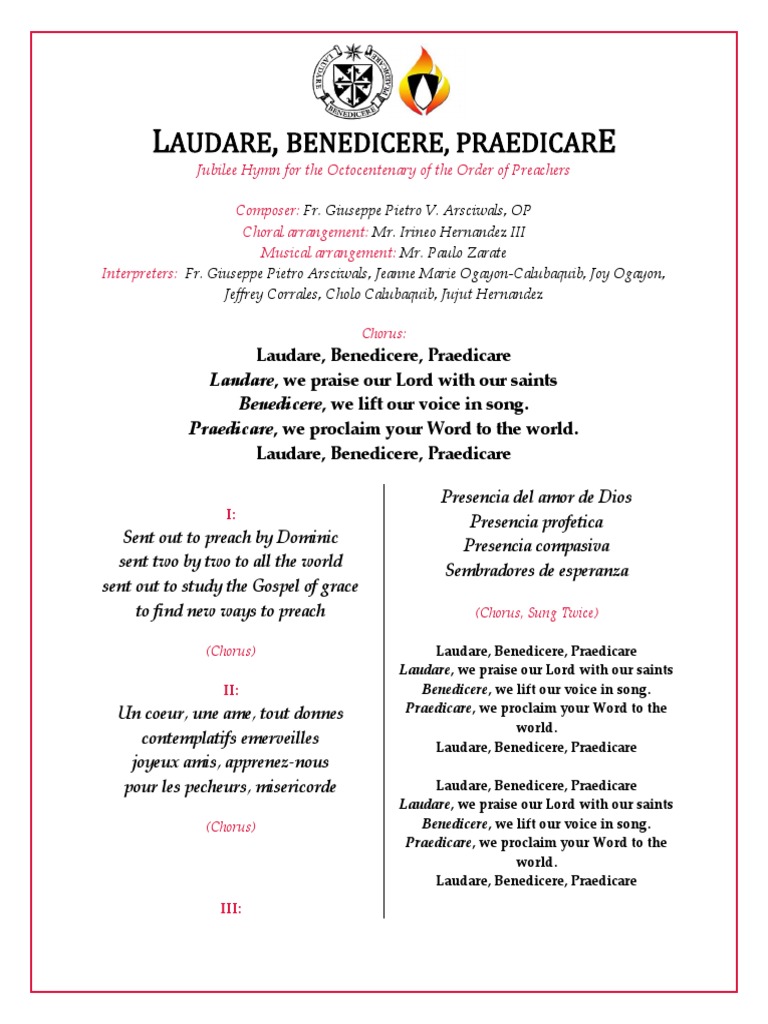 Laudare, Benedicere, Praedicare | Dominican Order | Vocal Music