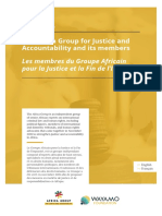 The Africa Group for Justice and Accountability and its members - Les membres du Groupe Africain pour la Justice et la Fin de l’Impunité