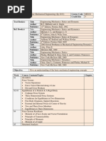 Course Outline Basic Mechanical Engineering