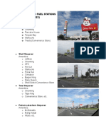 Sample Food and Fuel Stations