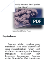 Konsep, Prinsip Bencana Dan Kejadian Luar