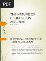 The Nature of Regression Analysis: Al Muizzuddin F