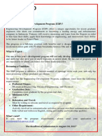 What Is The Engineering Development Program (EDP) ?: Recruitment@dsspower - Co.id