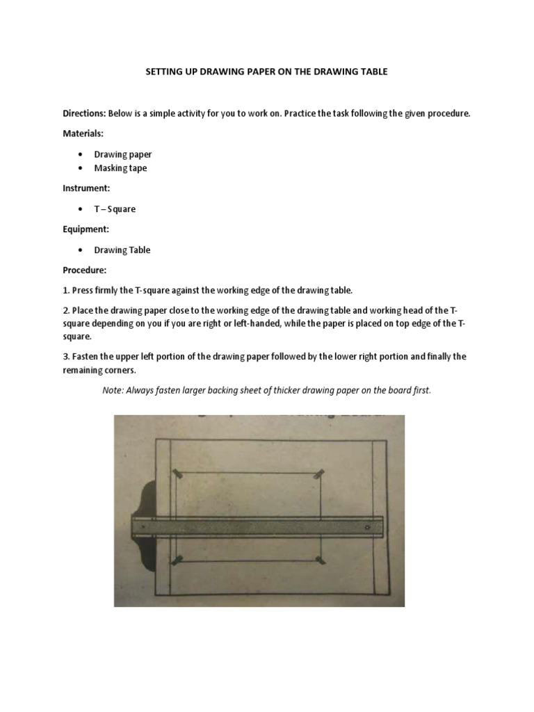 Attaching Drawing Paper to a Board | PDF | Occupational Safety And ...