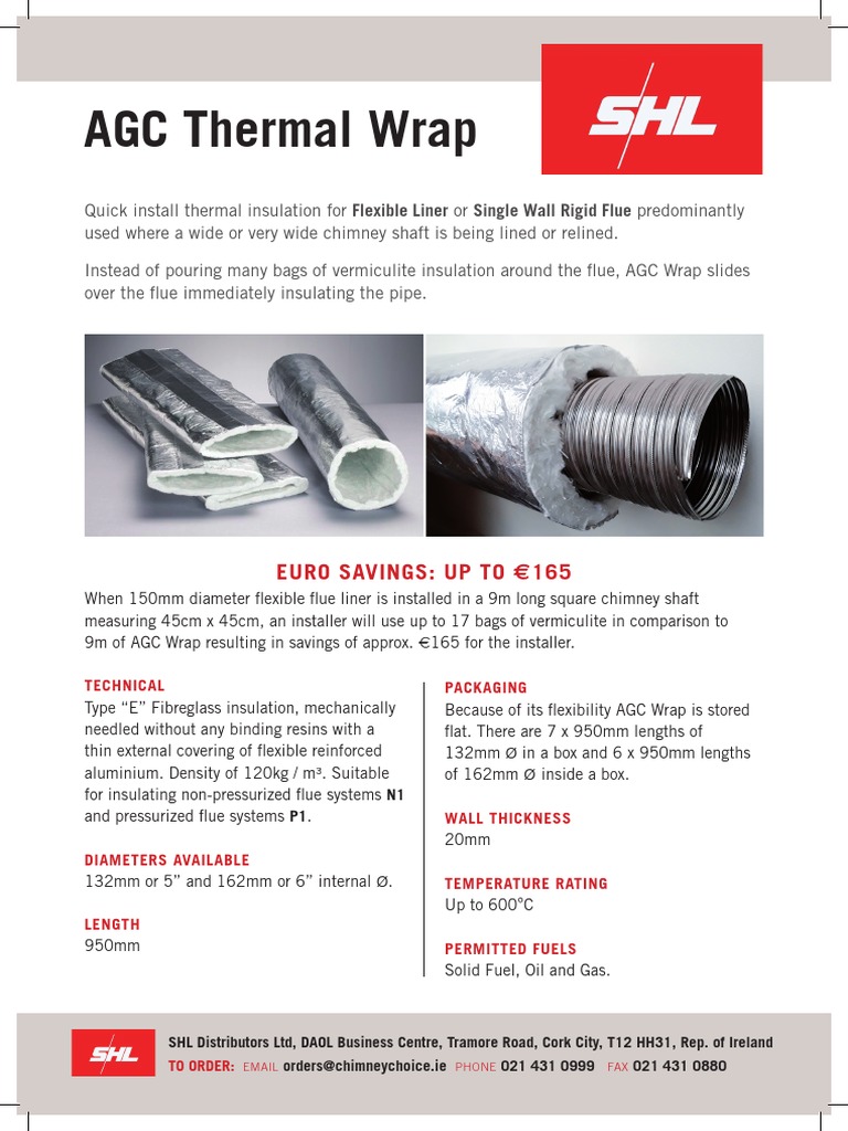 AGC Thermal Wrap for Flue Insulation | PDF | Chimney | Building Engineering