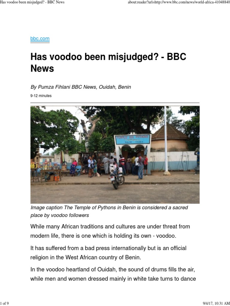 Voodoo - BBC Article | PDF | Haitian Vodou | Prayer