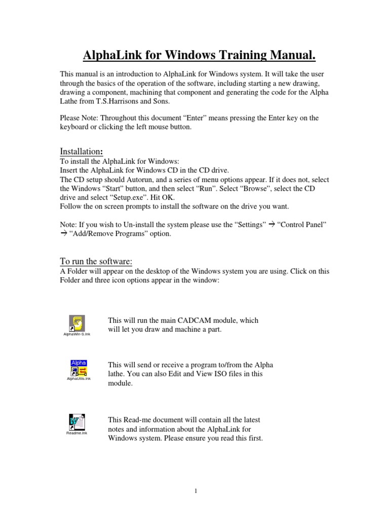 AlphaLink for Windows User Manual | PDF | Icon (Computing) | Menu ...