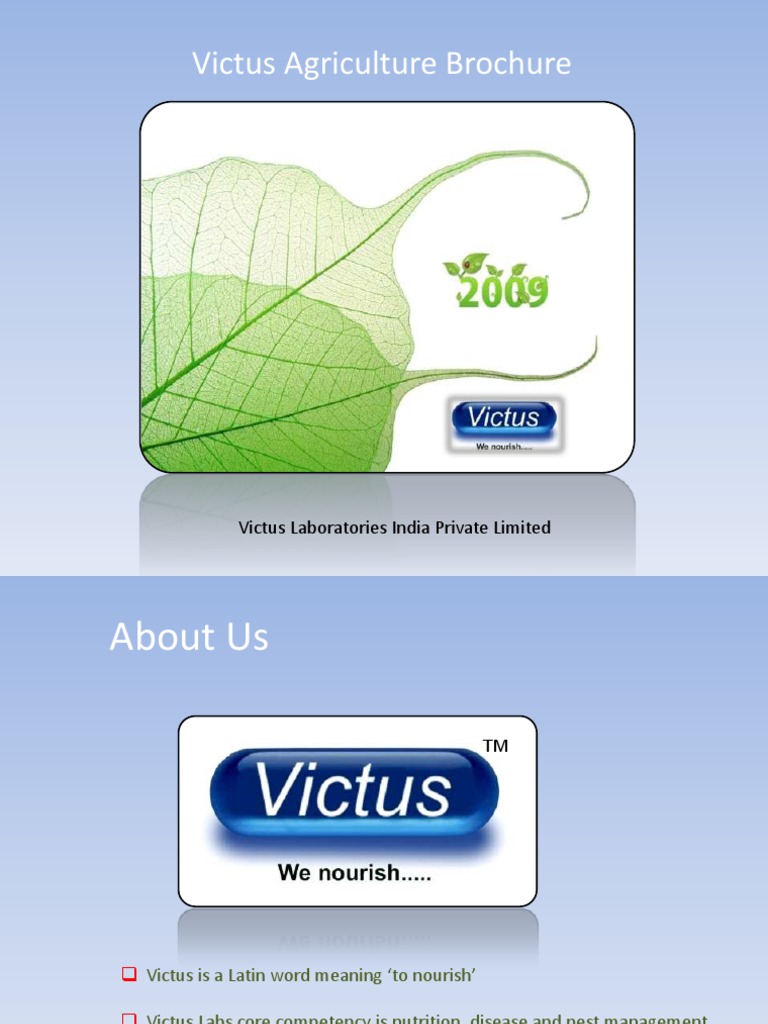 Understanding Victus: Nourishing Agriculture | PDF | Leaf | Fertilizer