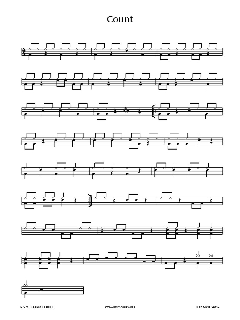 Count: Drum Teacher Toolbox Dan Slater 2012 | PDF