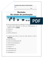 Pontuação e sinais de pontuação