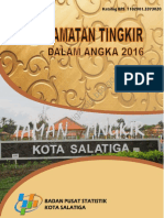 Kecamatan Tingkir Dalam Angka 2016