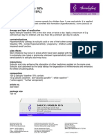 Salicylic Vaseline 10% (Salicyl-Vaselin 10%) : Areas of Application