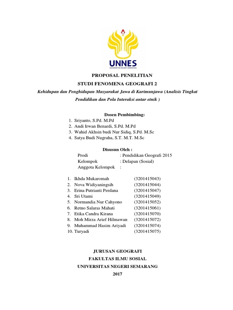 Proposal Penelitian Sosial