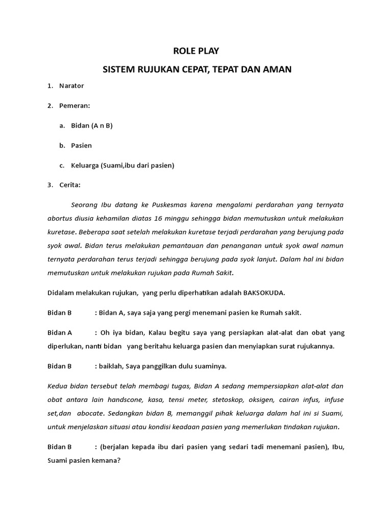 Role Play Kelompok Ii Pdf