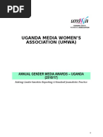 Report of the Annual Gender Media Awards - Uganda (2016-2017)