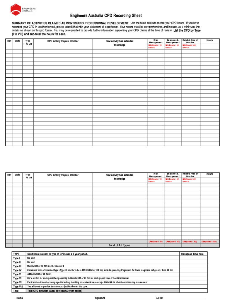 cpd-record-sheet-professional-development-human-resource-management