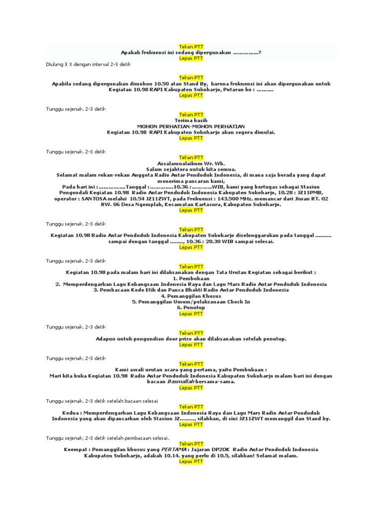 Babacaan Cek in Rapi | PDF