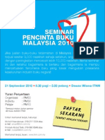 Poster Seminar Pencinta Buku Malaysia 2010