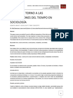 Debate Entorno a Las Concepciones de Tiempo en La Sociología