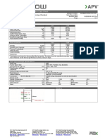 Plate Heat Exchanger Customer Data Sheet: Duty 1 Process Data Hot Cold