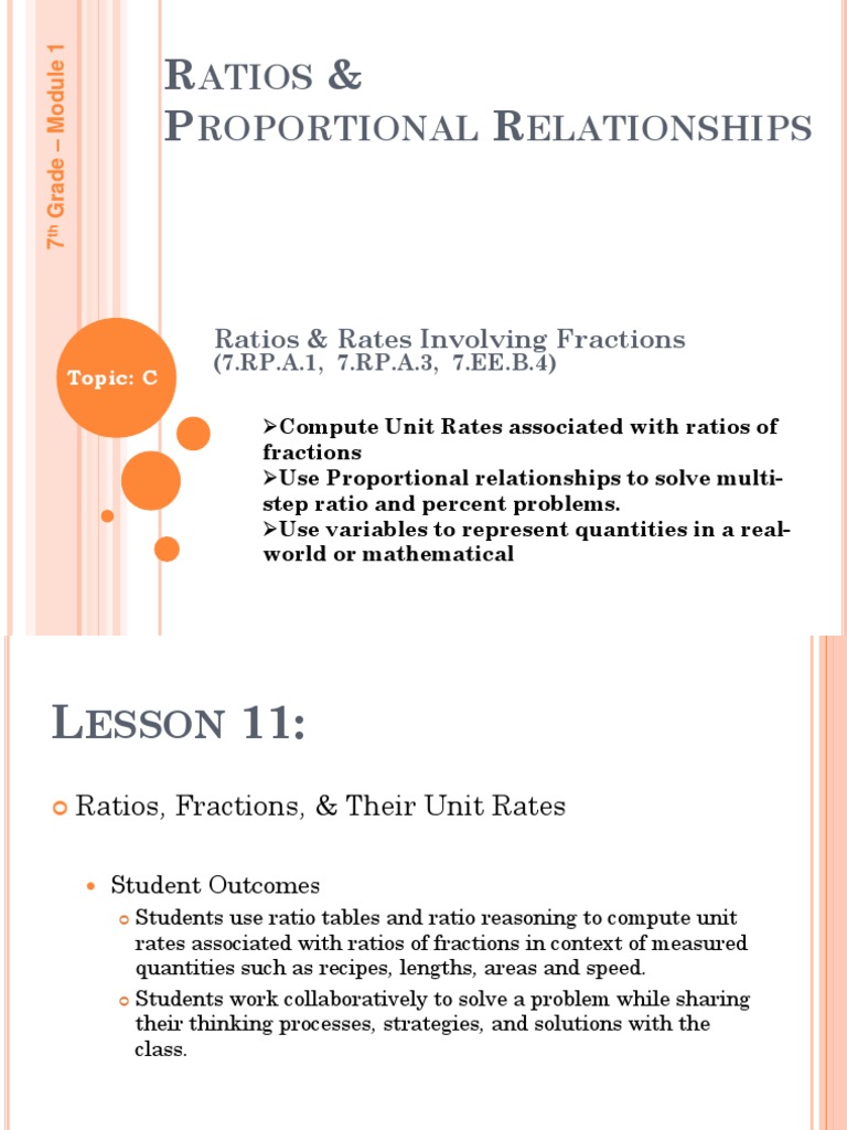 Unit Rates and Proportional Relationships | PDF | Ratio | Time