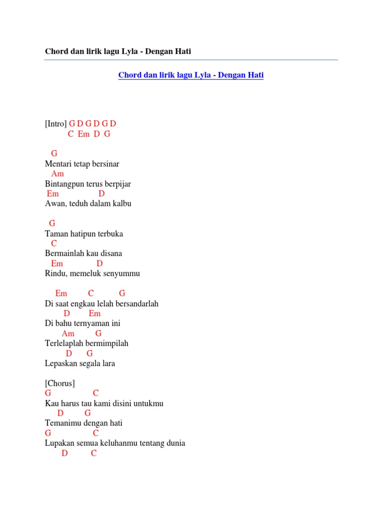 Chord Gitar Lagu Lara Hati Tebak Gambar