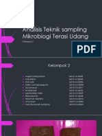 Analisis Teknik Sampling Mikrobiogi Terasi Udang