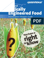 Greenpeace List of FMO Food and Genetically Modified Organisms in Productst PDF
