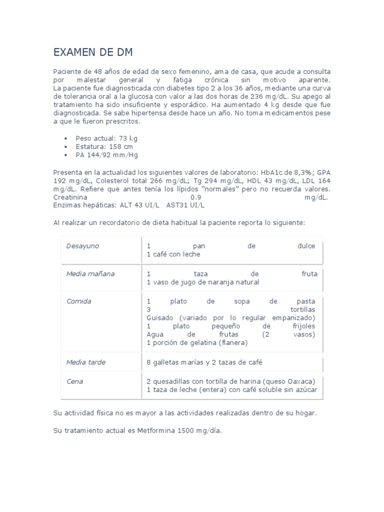 Diabetes tipo 2: Evaluación y manejo clínico | PDF | Enfermedades y ...