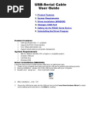 USB TO RS232 Cable For Windows 2000 User's Manual