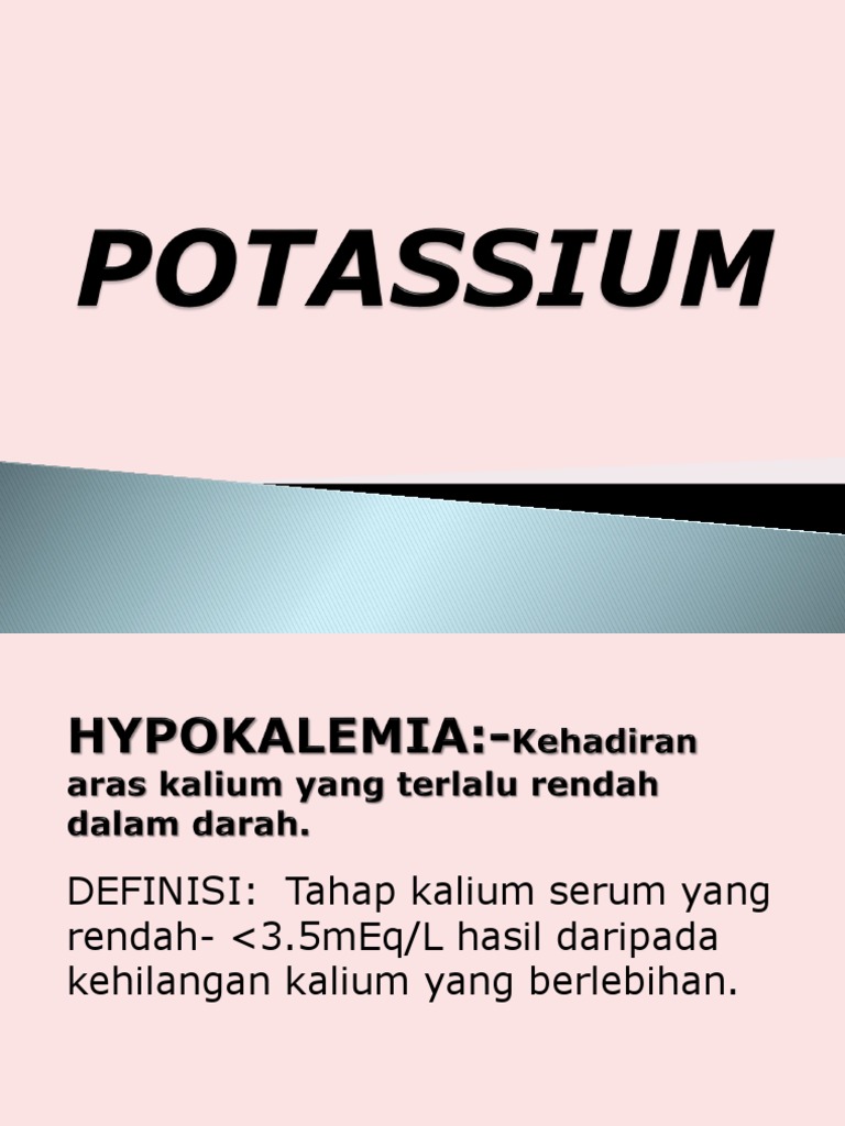 Panduan Kalium untuk Profesional Medis | PDF | Sains & Matematika