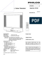SERVICE MANUAL Colour Television: Model No. PF2118