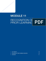 KEY Concepts 110 2. Recognition of Prior Learning & Education 110 3. Guidelines 111