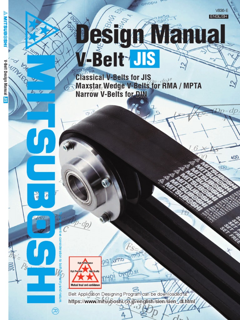 V-Belt: Design Manual | PDF | Belt (Mechanical) | Mechanical Engineering