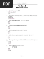 Mathematics: A) Positive Infinity