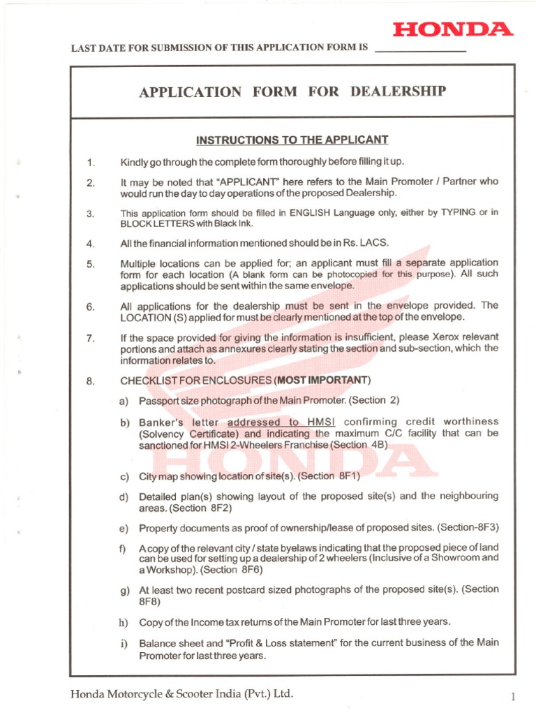 Application Form 1 PDF | PDF
