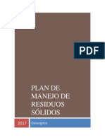 Plan Manejo Residuos Solidos Osinergmin 2017