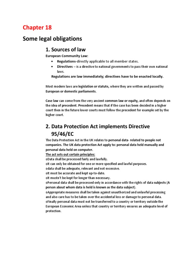 An Overview of Key Legal Obligations and Protections in Employment Law