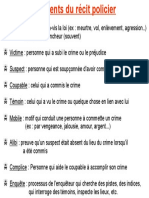 Elements Du Recit Policier Notes