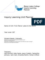 2010 Term 1 Inquiry Learning Unit Version 1