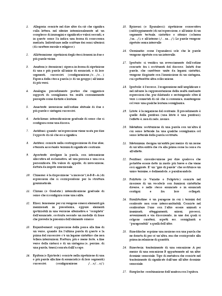 Figure Retoriche PDF | PDF