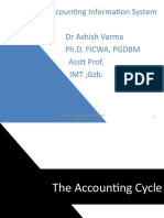 The Accounting Information System DR Ashish Varma PH.D, Ficwa, PGDBM Asstt Prof. IMT, GZB