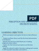 3. Perception and Individual Decision Making