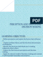 Perception and Individual Decision Making