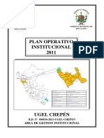 Plan Operativo Institucional 2011 1