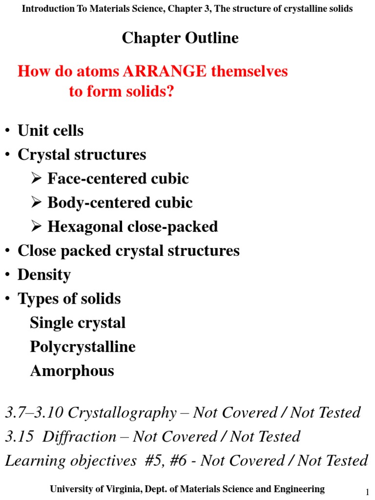 Chapter 3 Cor 3 | PDF | Crystal Structure | Crystal