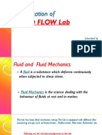 Presentation Of: Fluid Flow Lab