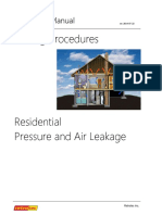 Manual Residential Pressure Air Leakage Testing PDF