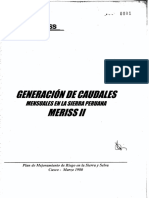 PDF Generacion de Caudales Mensuales en La Sierra Peruana Meriss II PDF