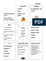 Monthly Curriculum Oct